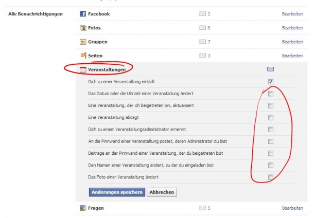 facebook event benachrichtigung